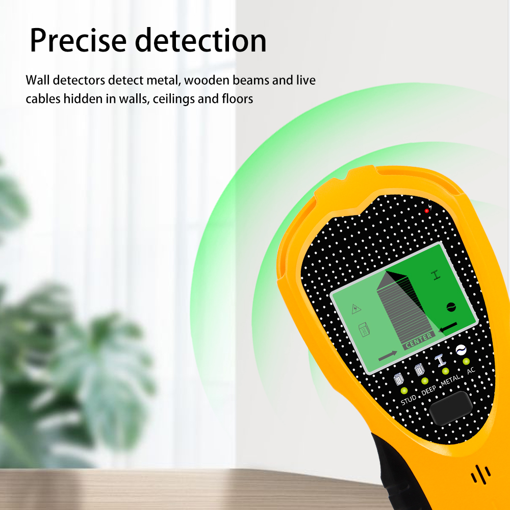 Stud Finder Wall Scanner 5 In 1 - Handheld 5‑in‑1 Wall Scanner Metal Detector,