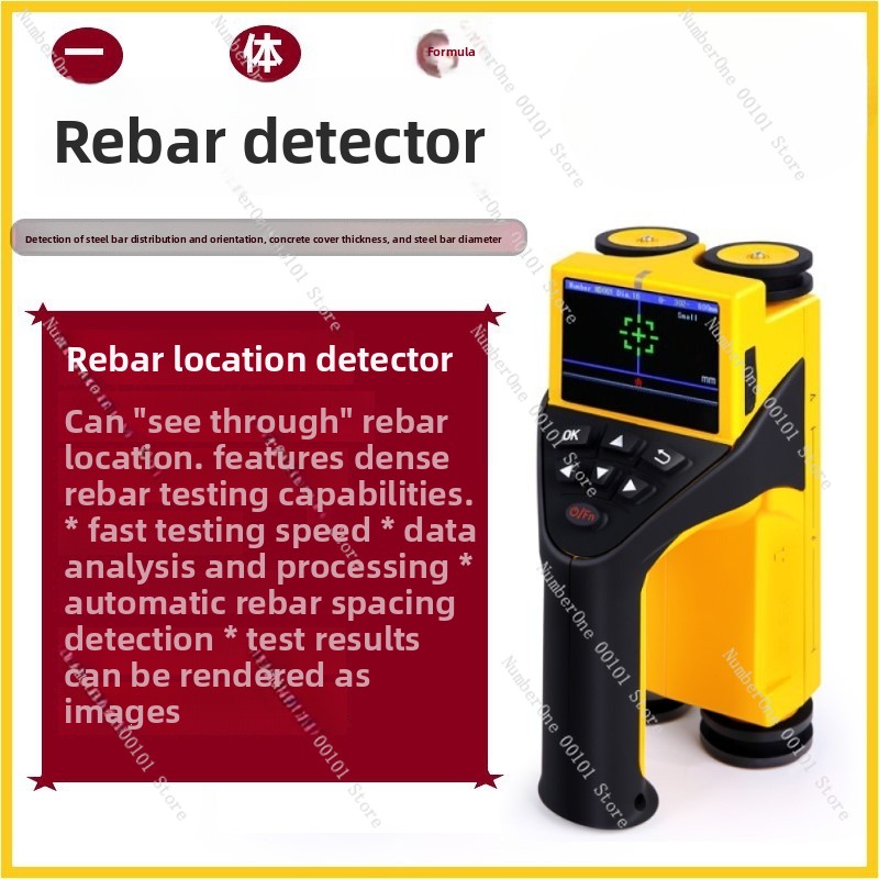Wall Scanner For Concrete - All-in-one multifunctional rebar locator & concrete