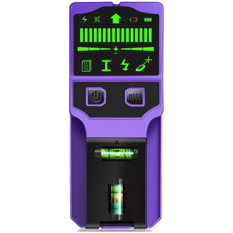Stud Finder With Laser Level - PORK-For Wood, Metal AC Wire& Pipe