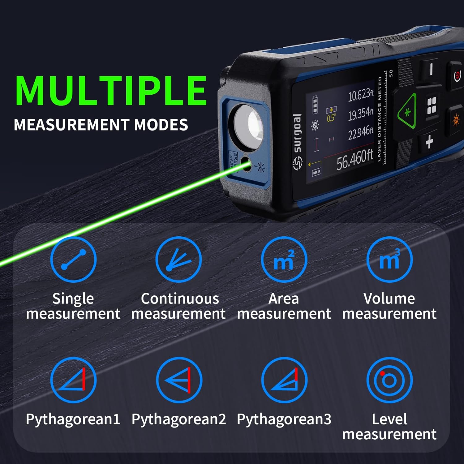 100m Green Laser Rangefinders  - đánh giá và giá Stud Finder With Laser Level