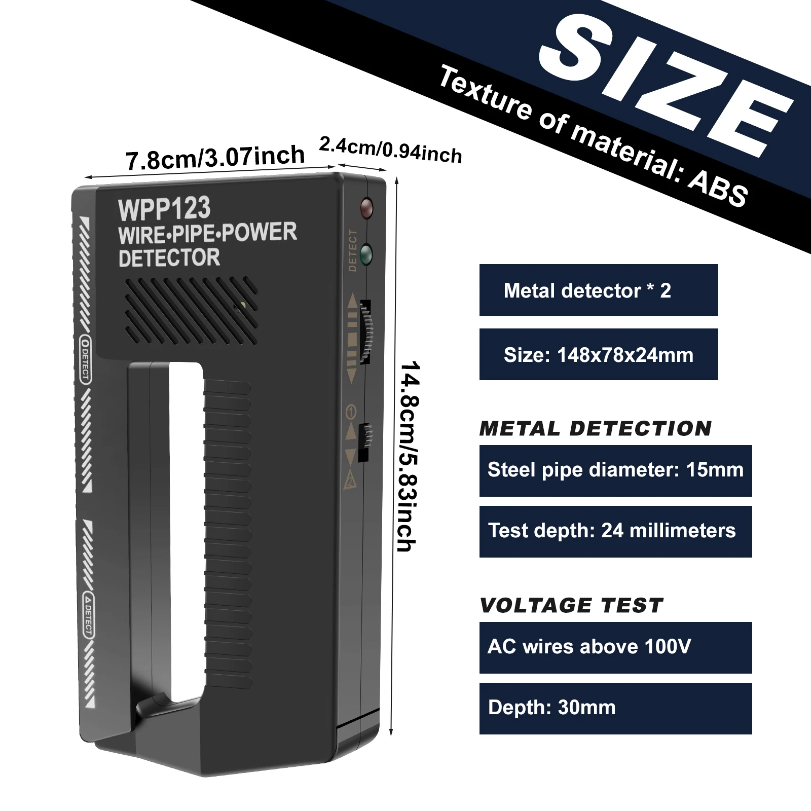 Handheld Wall Scanner Metal De - đánh giá và giá Pipe Detector Wall Scanner