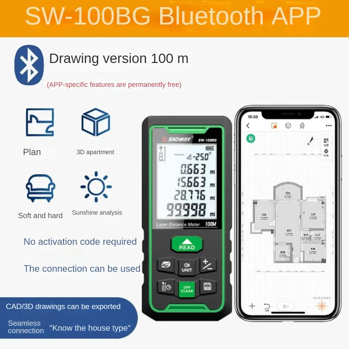 Latest SNDWAY SW-50BG Laser Di - đánh giá và giá Stud Finder With Laser Level