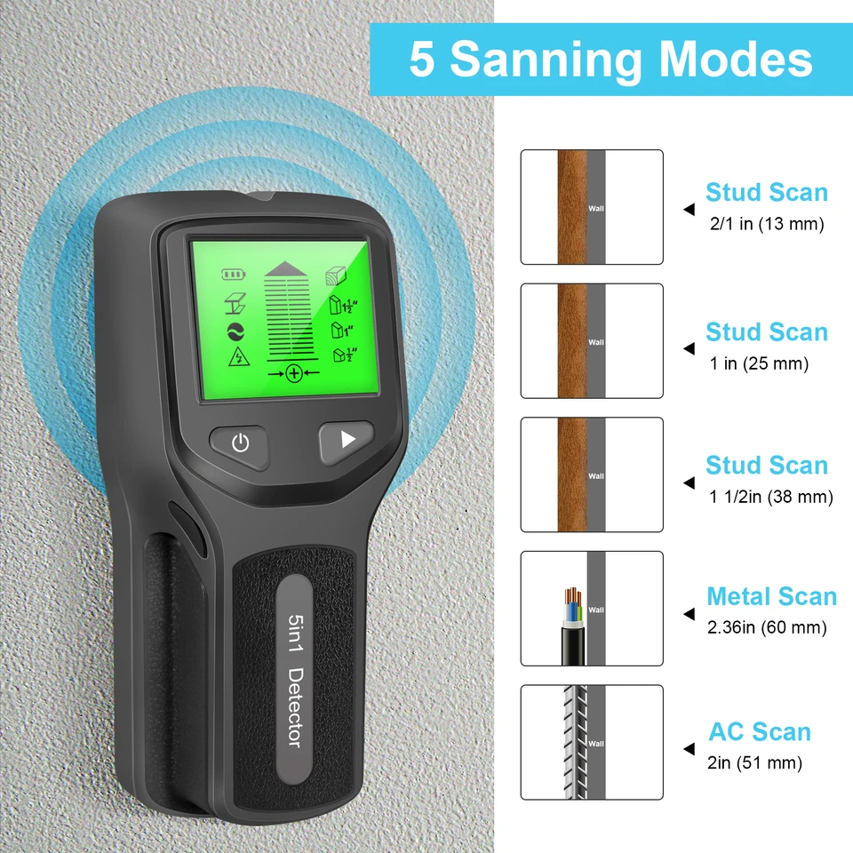 5 in 1 Metal Detector Wall Thi - đánh giá và giá Stud Finder Wall Scanner 5 In 1