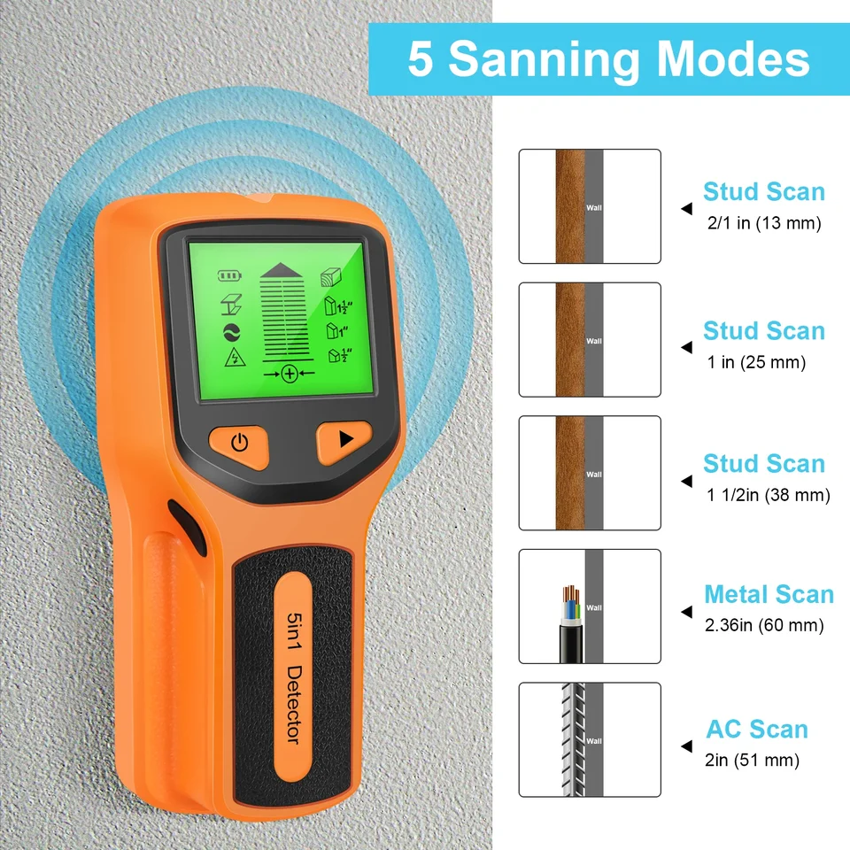 5 in 1 Metal Detector Wall Thi - đánh giá và giá Stud Finder Wall Scanner 5 In 1
