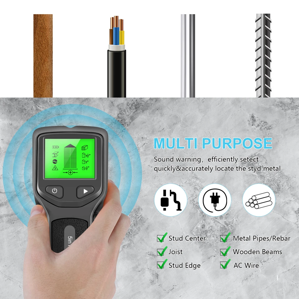 5 in 1 Metal Detector Wall Thi - đánh giá và giá Stud Finder Wall Scanner 5 In 1