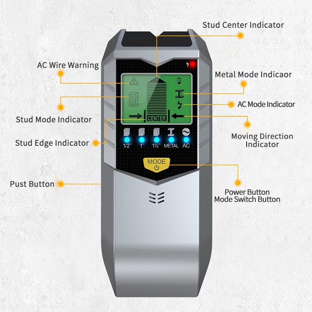 5 In 1 Electronic Wall Detecto - đánh giá và giá Stud Finder Wall Scanner 5 In 1