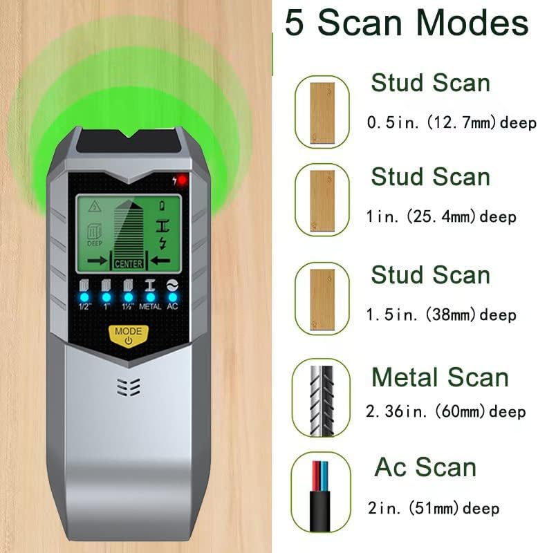 5 In 1 Electronic Wall Detecto - đánh giá và giá Stud Finder Wall Scanner 5 In 1