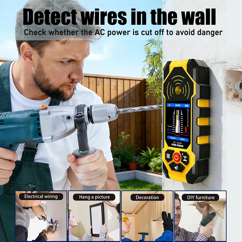 ZC-D201 Stud Finder Wall Scann - đánh giá và giá Stud Finder Center Finder Edge