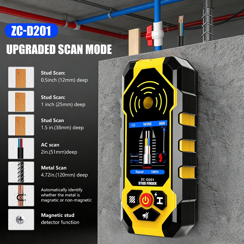 ZC-D201 Stud Finder Wall Scann - đánh giá và giá Stud Finder Center Finder Edge