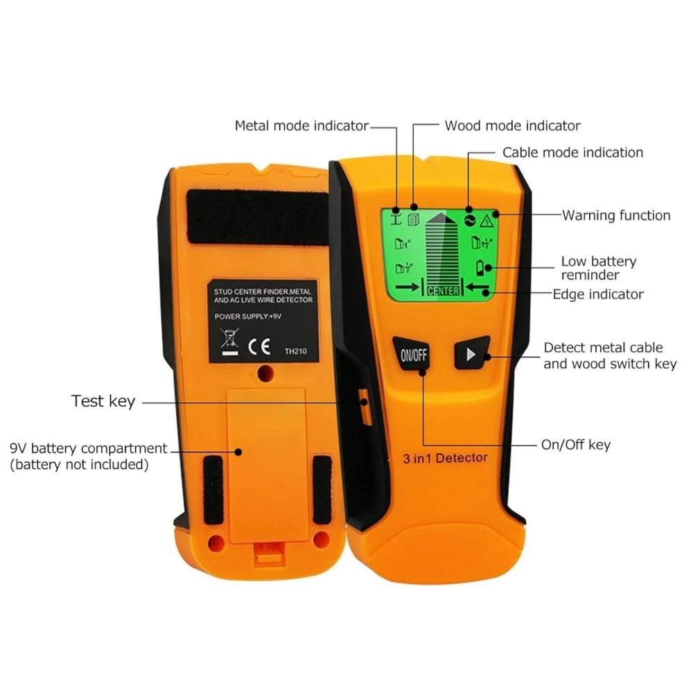 3 in 1 Wall Metal Detector Dep - đánh giá và giá Wall Scanner Rebar Detector