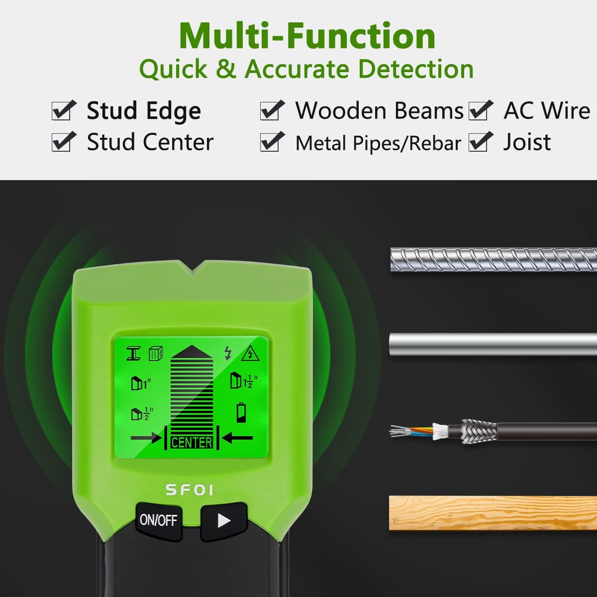Huepar Stud Finder Wall Scanne - đánh giá và giá Stud Finder Wall Scanner 5 In 1