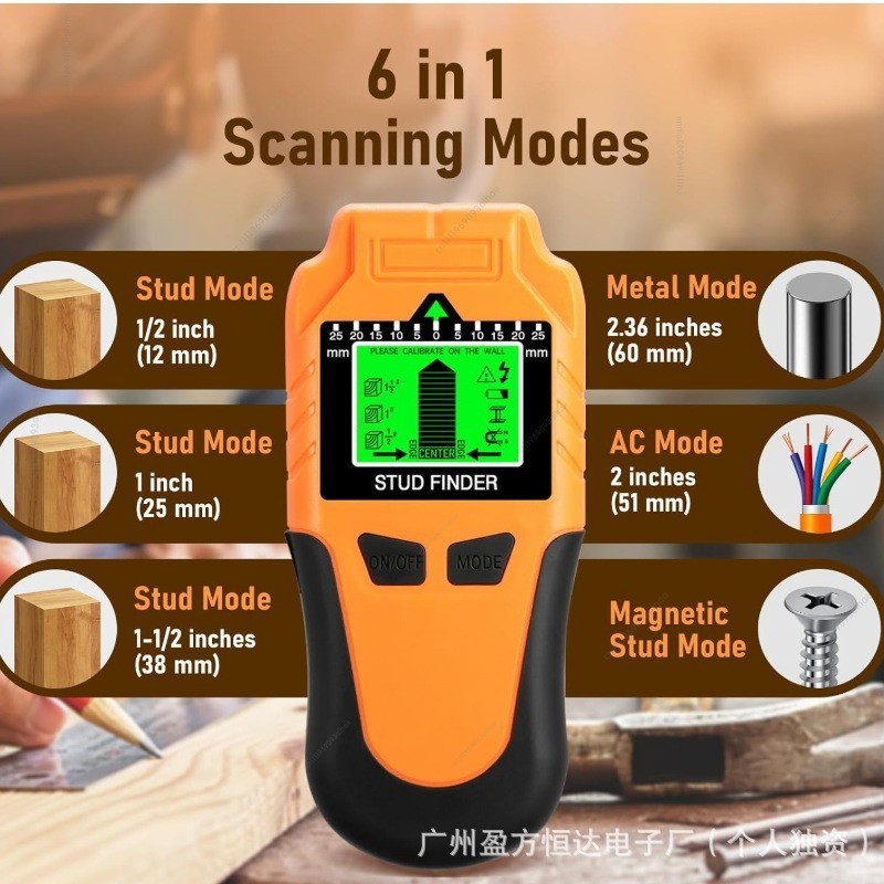 Multi-function 6-in-1 Wall Sca - đánh giá và giá Wall Scanner Rebar Detector