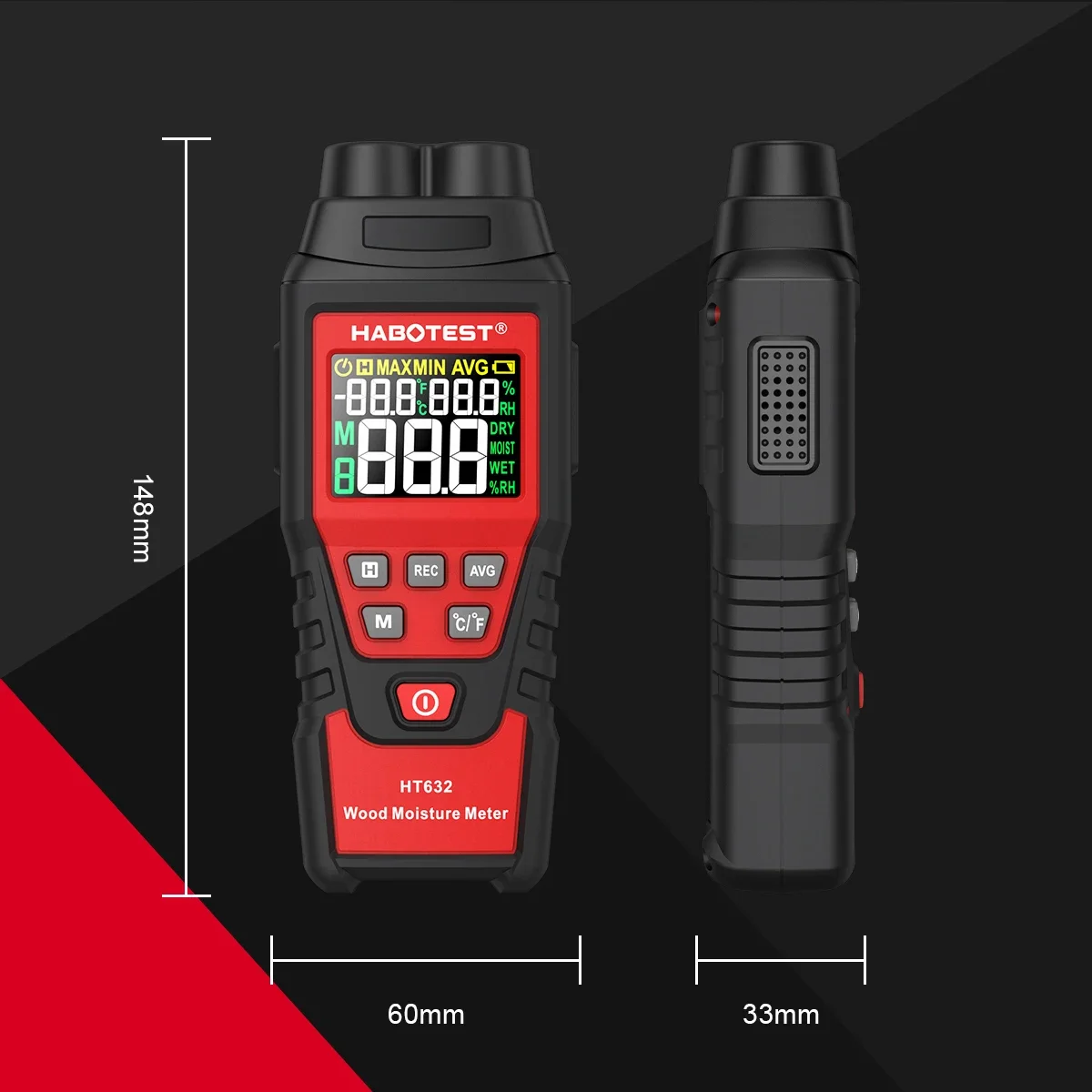 HABOTEST HT632 Digital Moistur - đánh giá và giá Moisture Meter Wall Wood