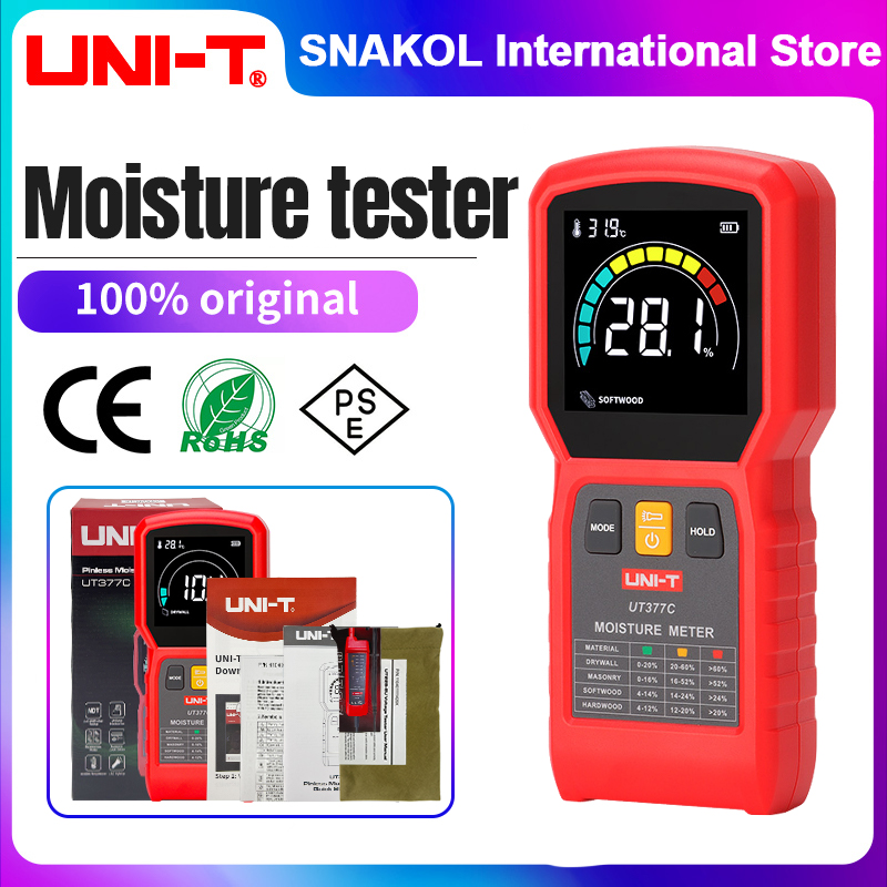 UNI-T UT377C Pinless Moisture  - đánh giá và giá Moisture Meter Wall Wood