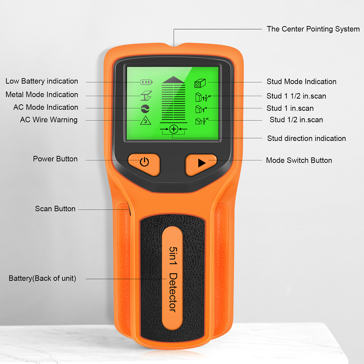 5 In 1 Stud Electronic Wall De - đánh giá và giá Stud Finder Wall Scanner 5 In 1