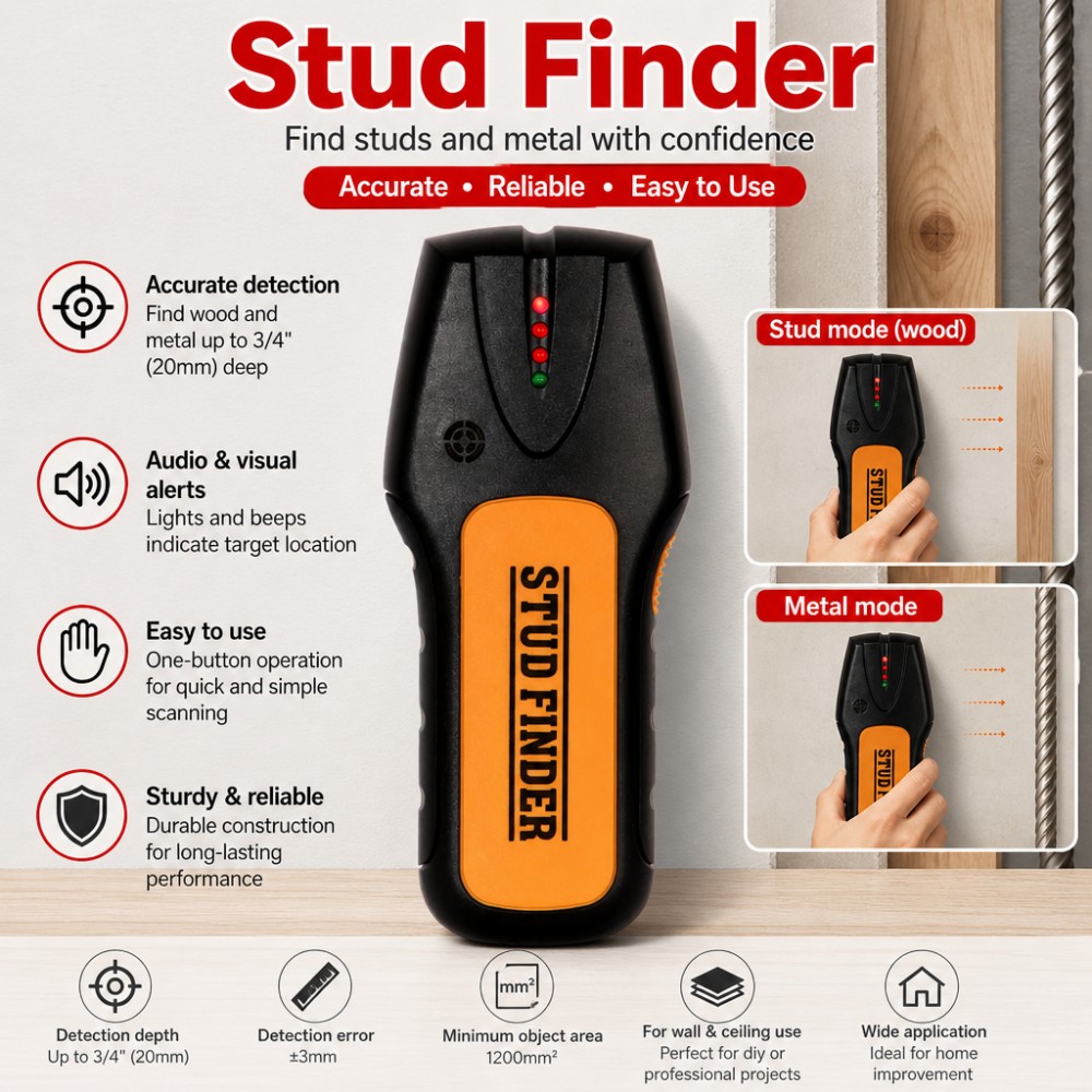 Electronic Stud Finder Wall Sc - đánh giá và giá Wall Scanner Rebar Detector