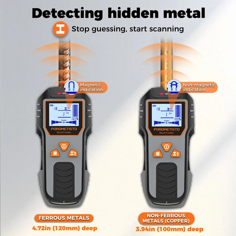 POROMETISTO-DSF01 6-in-1 Wall  - đánh giá và giá Wall Scanner Rebar Detector