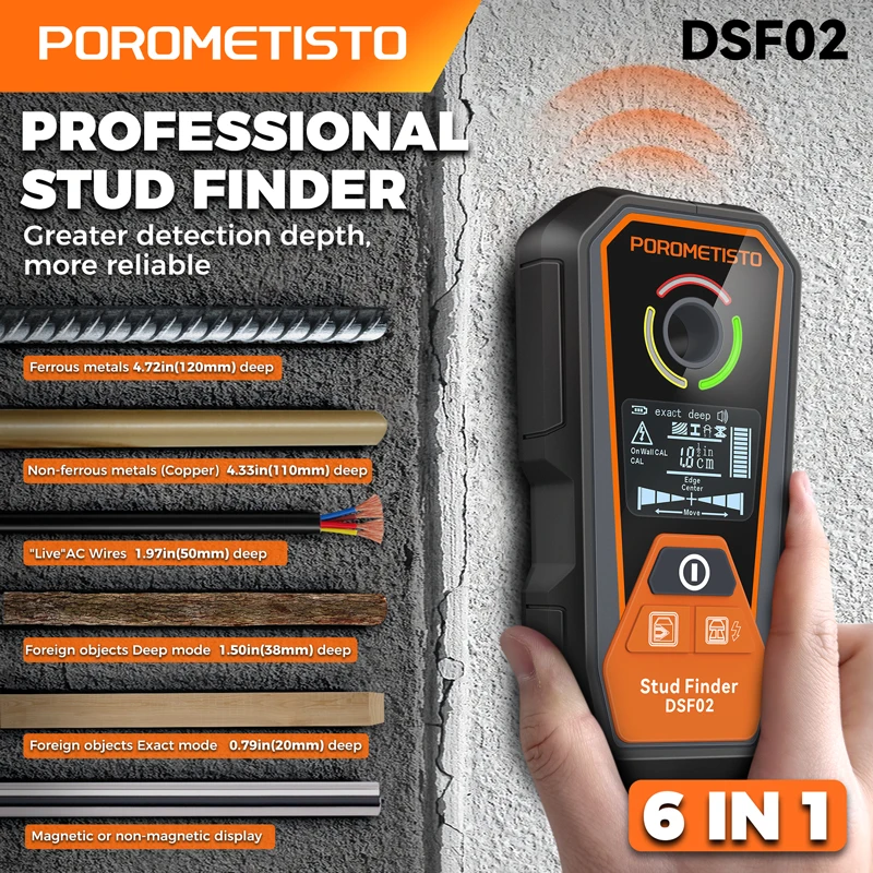 New Stud Finder Wall Scanner D - đánh giá và giá Wall Scanner Rebar Detector