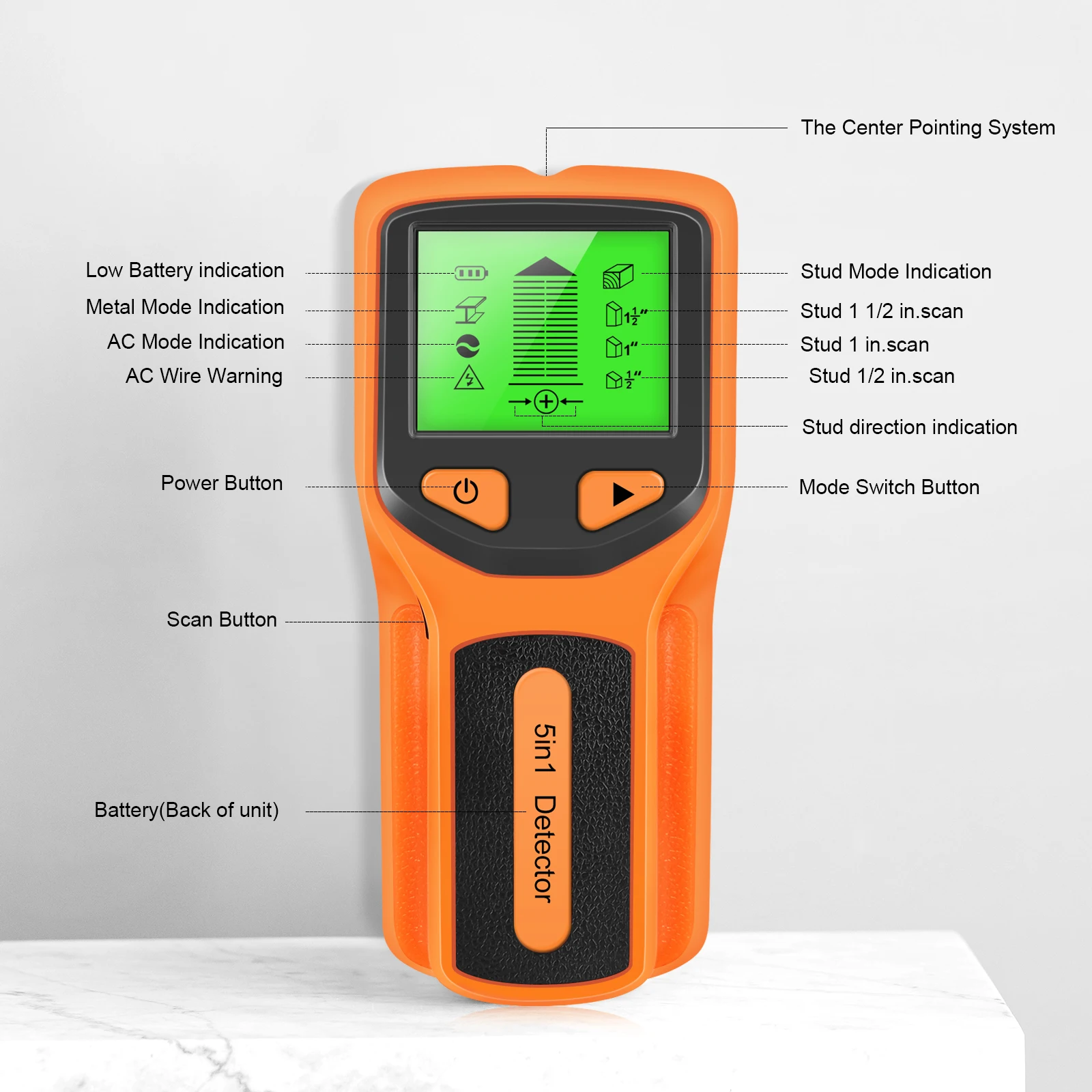 5-in-1 Handheld Digital Wall S - đánh giá và giá Stud Finder Wall Scanner 5 In 1