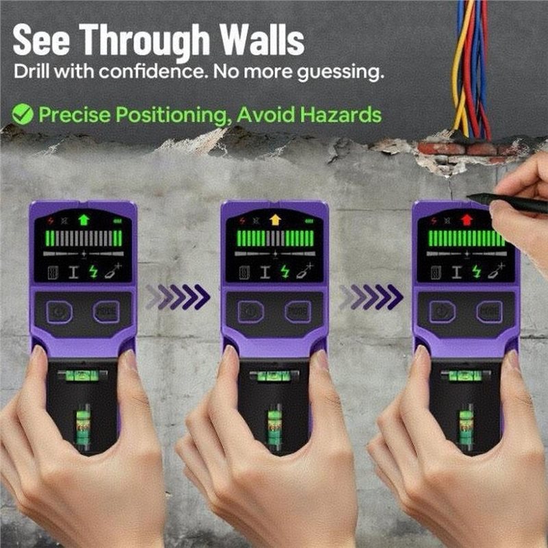 ABUH-Wall Scanner 7-In-1 Stud  - đánh giá và giá Stud Finder With Laser Level