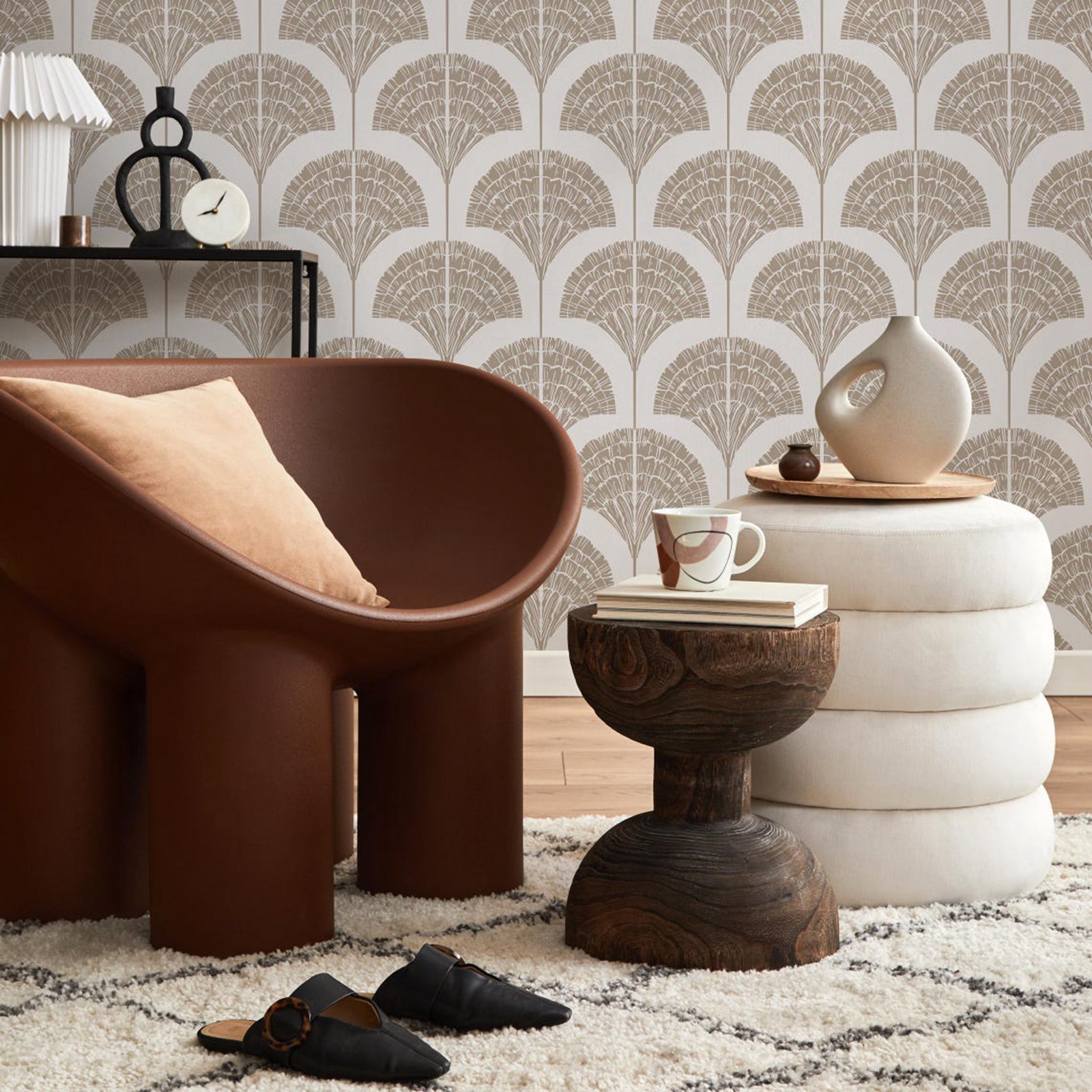 Wallpaper Beige Boho Arches Wa - đánh giá và giá Moisture Meter Wall Wood