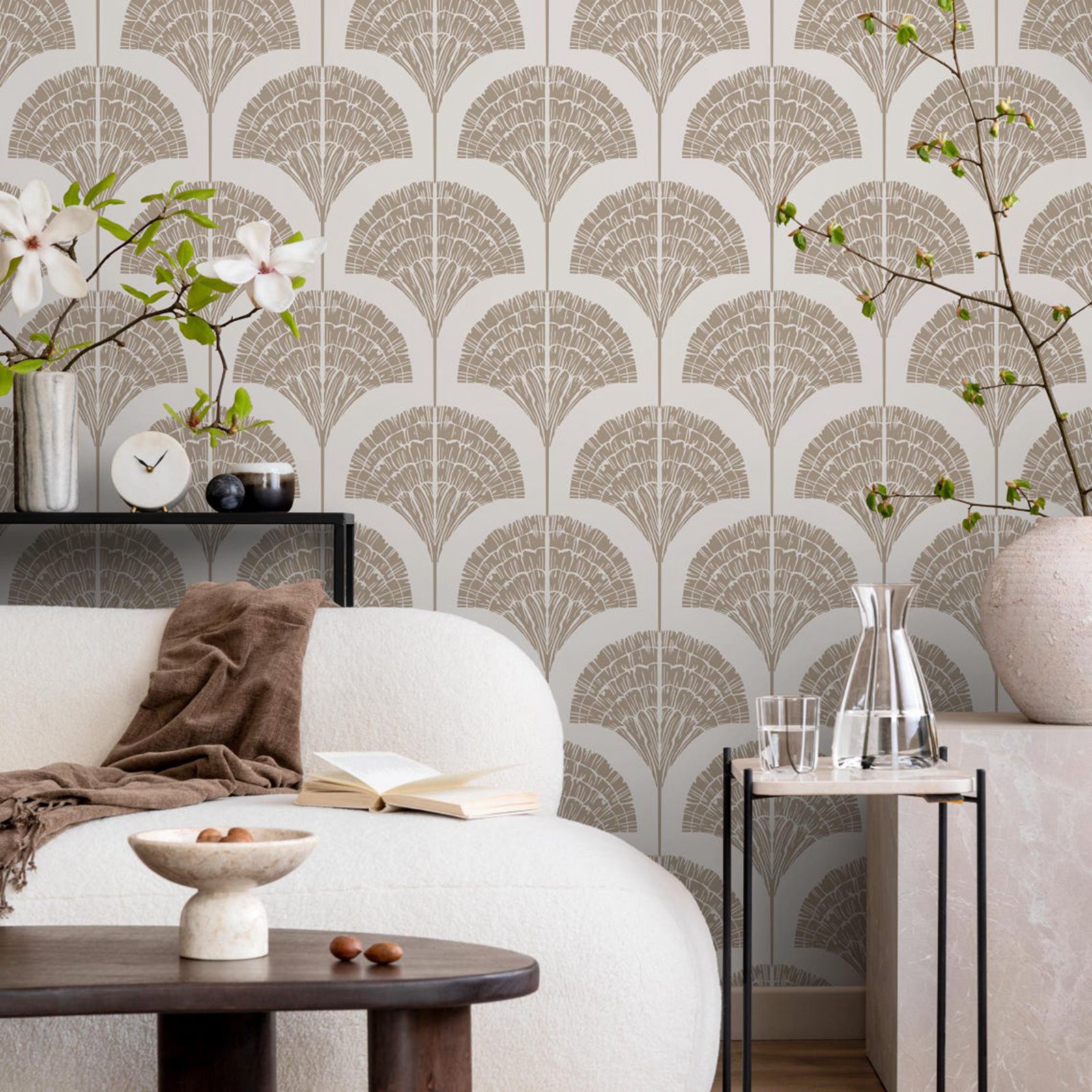 Wallpaper Beige Boho Arches Wa - đánh giá và giá Moisture Meter Wall Wood