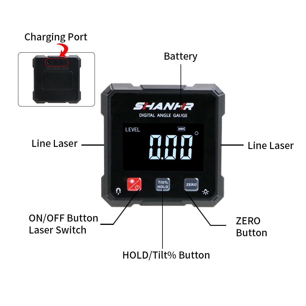 SHANHR Angle Laser Level With  - đánh giá và giá Stud Finder With Laser Level
