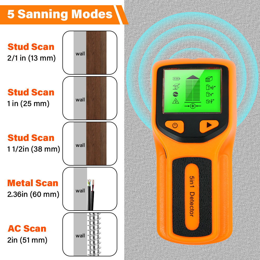 5 in 1 Stud Detector Wall Wood - đánh giá và giá Stud Finder Wall Scanner 5 In 1