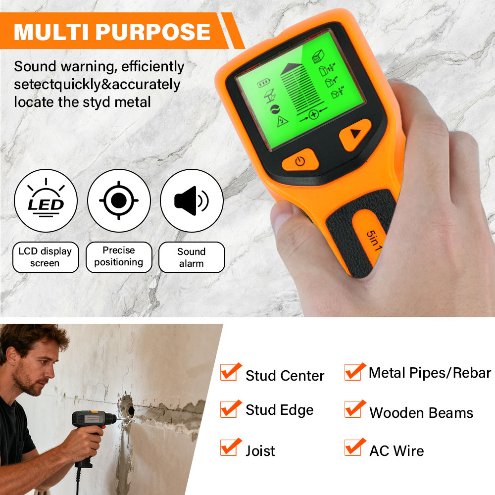5 in 1 Stud Detector Wall Wood - đánh giá và giá Stud Finder Wall Scanner 5 In 1