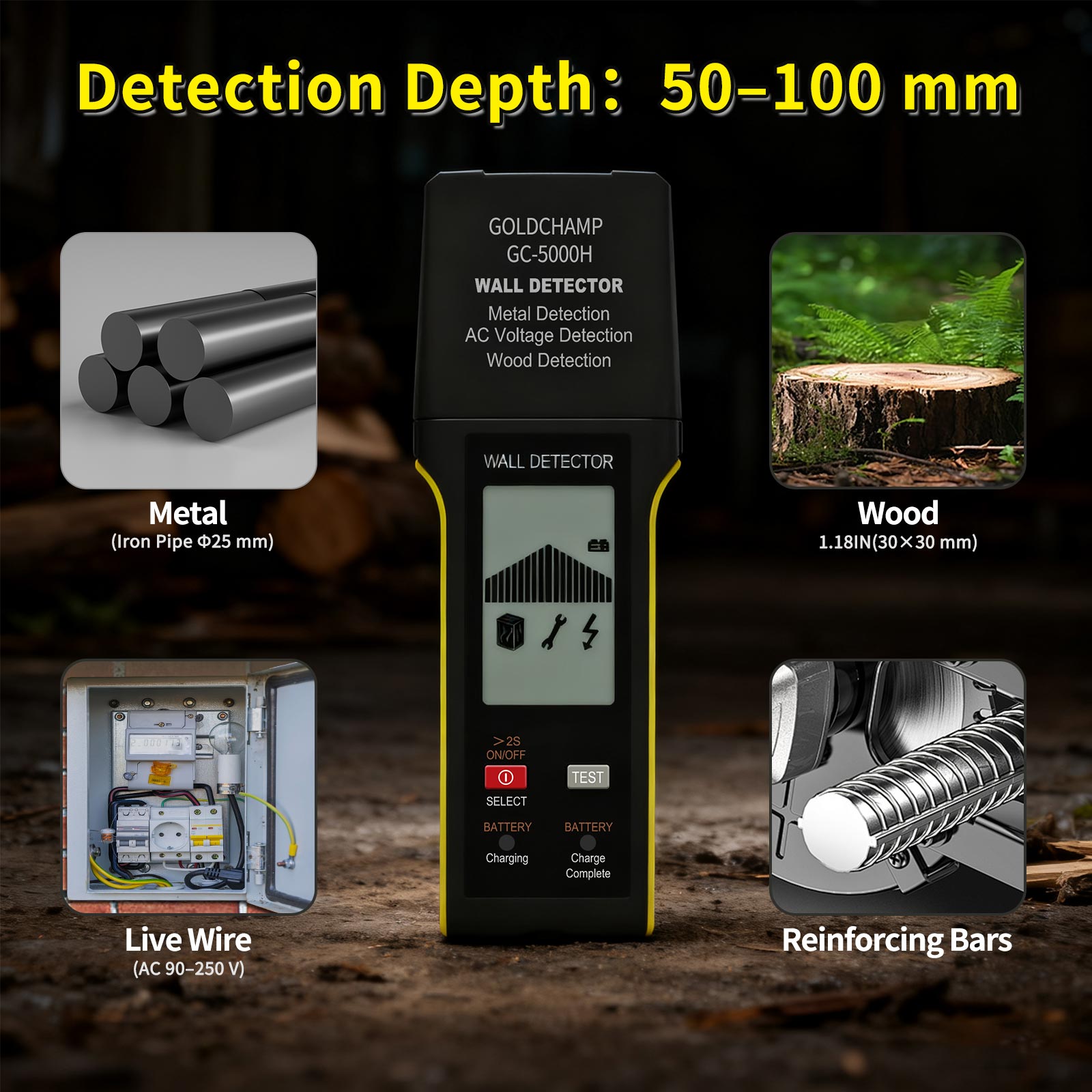 Wall Scanner 5-in-1 Metal Wood - đánh giá và giá Stud Finder Wall Scanner 5 In 1