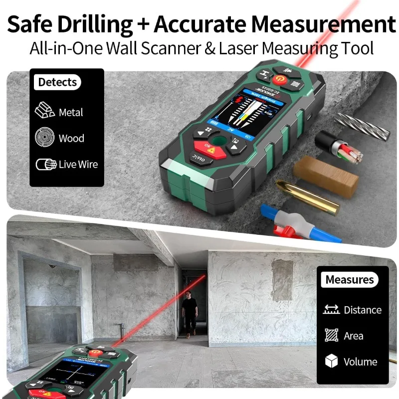 For Rechargeable 10-in-1 Wall  - đánh giá và giá Stud Finder With Laser Level